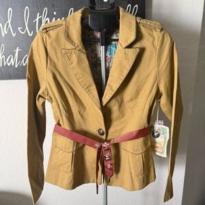 Aratta Blazer/Jacket with Scene on Back NWT